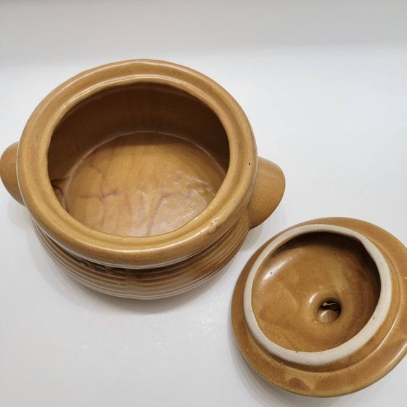 Vintage Handmade Art Pottery Lidded Serving Dish Casserole with Lid - Picture 5 of 8